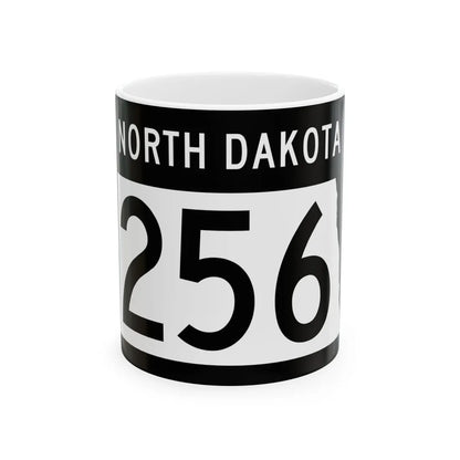 ND-256 2015 (North Dakota) (Road Sign) White Coffee Mug 11oz - Go Mug Yourself