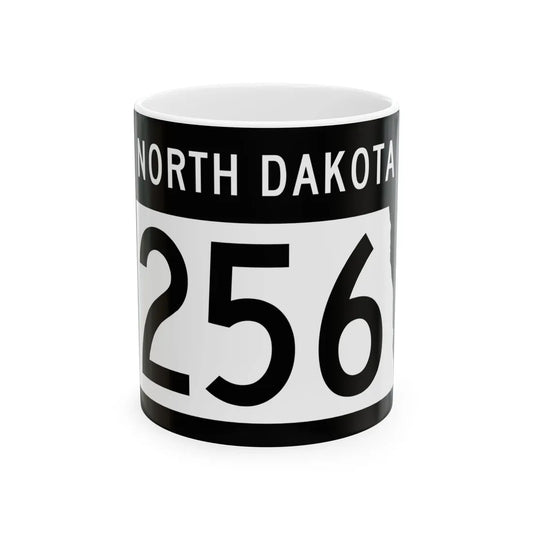 ND-256 2015 (North Dakota) (Road Sign) White Coffee Mug 11oz - Go Mug Yourself