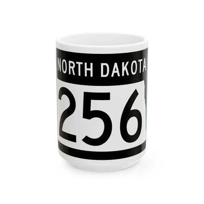 ND-256 2015 (North Dakota) (Road Sign) White Coffee Mug 15oz - Go Mug Yourself