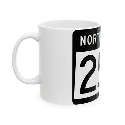 ND-256 2015 (North Dakota) (Road Sign) White Coffee Mug - Go Mug Yourself