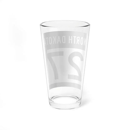 ND-27 2015 (North Dakota) (Road Sign) Pint Glss 16oz - Go Mug Yourself
