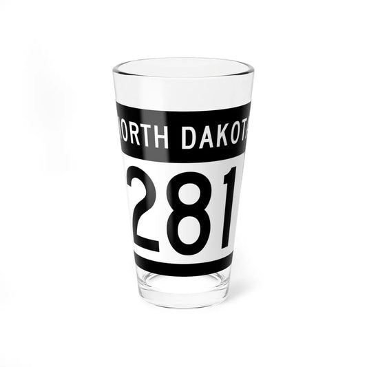 ND-281 2015 (North Dakota) (Road Sign) Pint Glass 16oz 16oz - Go Mug Yourself