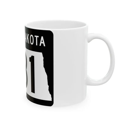 ND-281 2015 (North Dakota) (Road Sign) White Coffee Mug - Go Mug Yourself