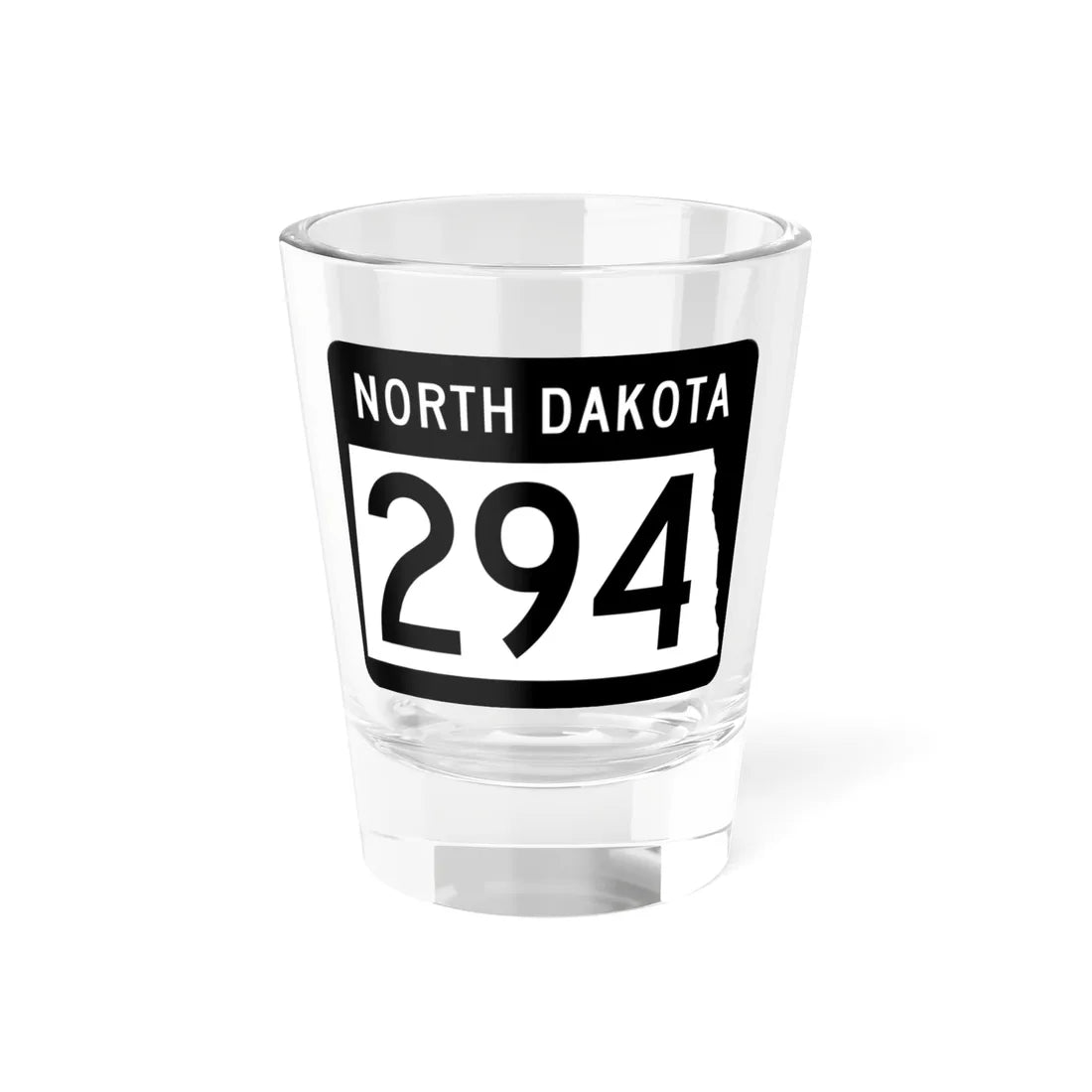 ND-294 2015 (North Dakota) (Road Sign) Shot Glass 1.5oz 1.5oz - Go Mug Yourself