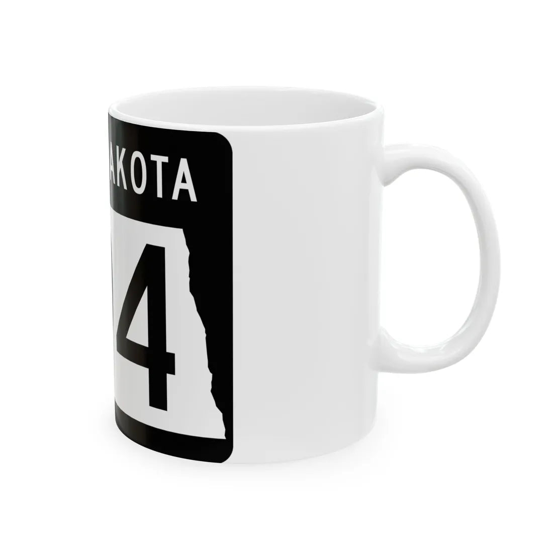 ND-294 2015 (North Dakota) (Road Sign) White Coffee Mug - Go Mug Yourself