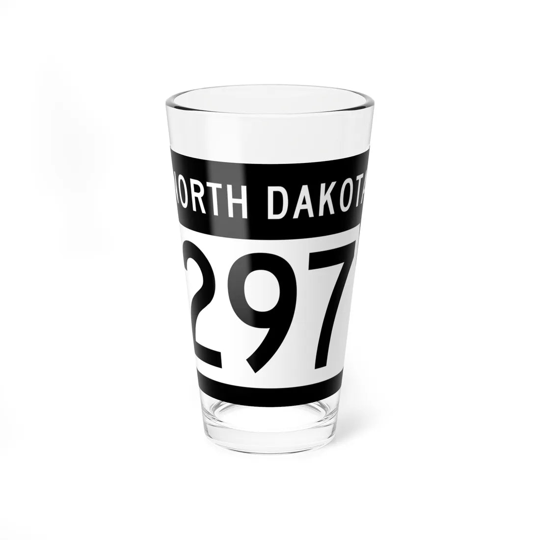 ND-297 2015 (North Dakota) (Road Sign) Pint Glss 16oz 16oz - Go Mug Yourself