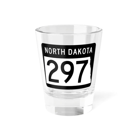 ND-297 2015 (North Dakota) (Road Sign) Shot Glass 1.5oz 1.5oz - Go Mug Yourself