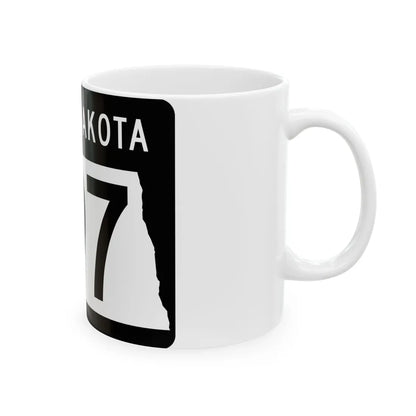 ND-297 2015 (North Dakota) (Road Sign) White Coffee Mug - Go Mug Yourself