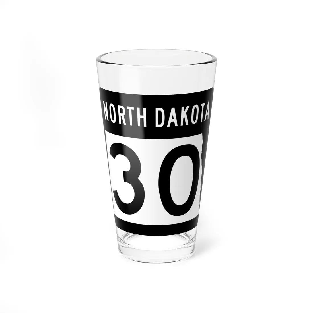 ND-30 2015 (North Dakota) (Road Sign) Pint Glss 16oz 16oz - Go Mug Yourself