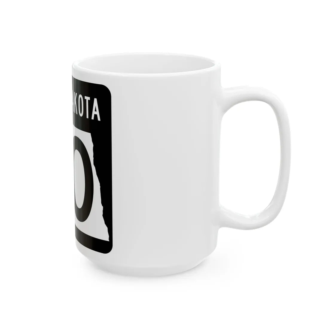 ND-30 2015 (North Dakota) (Road Sign) White Coffee Mug - Go Mug Yourself