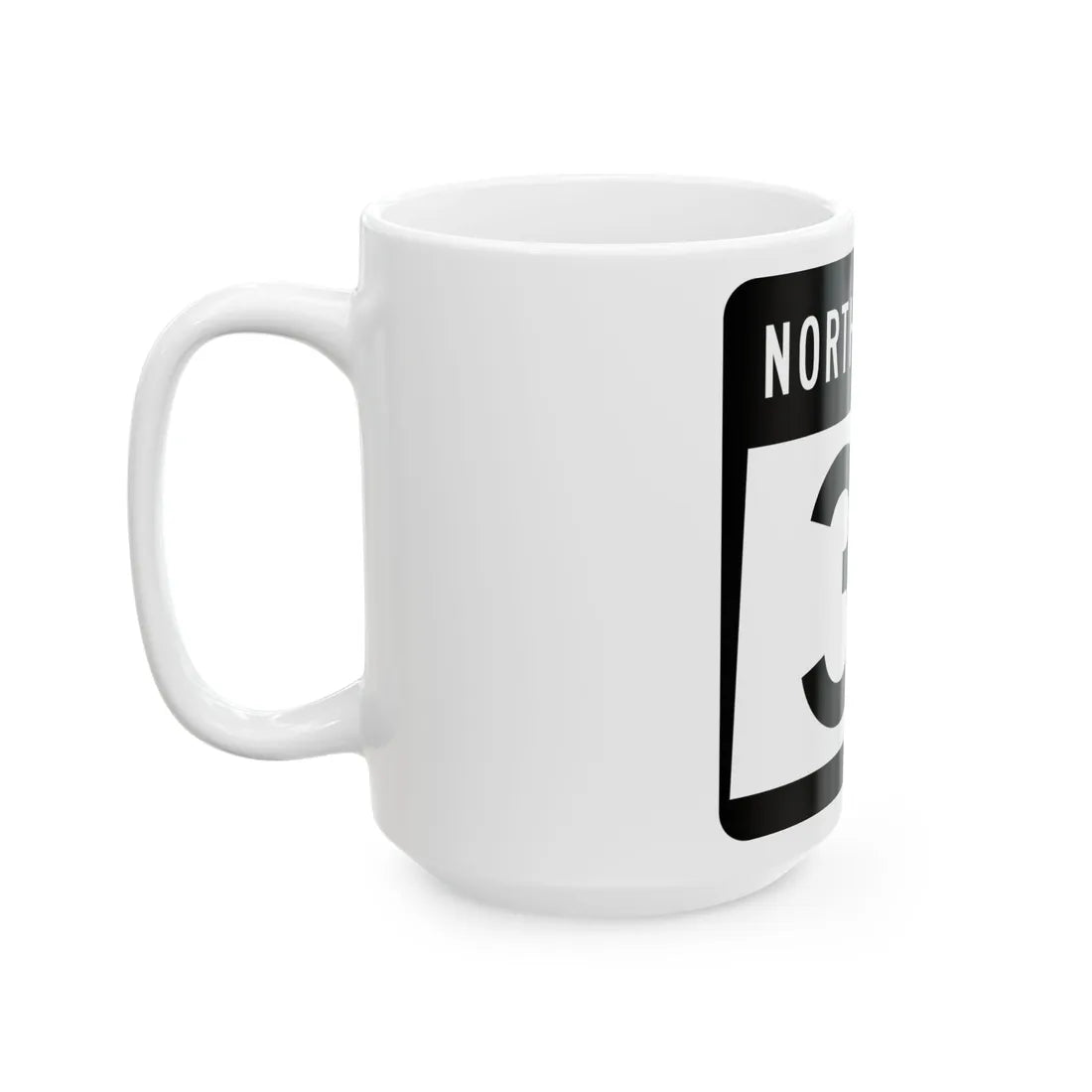 ND-31 2015 (North Dakota) (Road Sign) White Coffee Mug - Go Mug Yourself