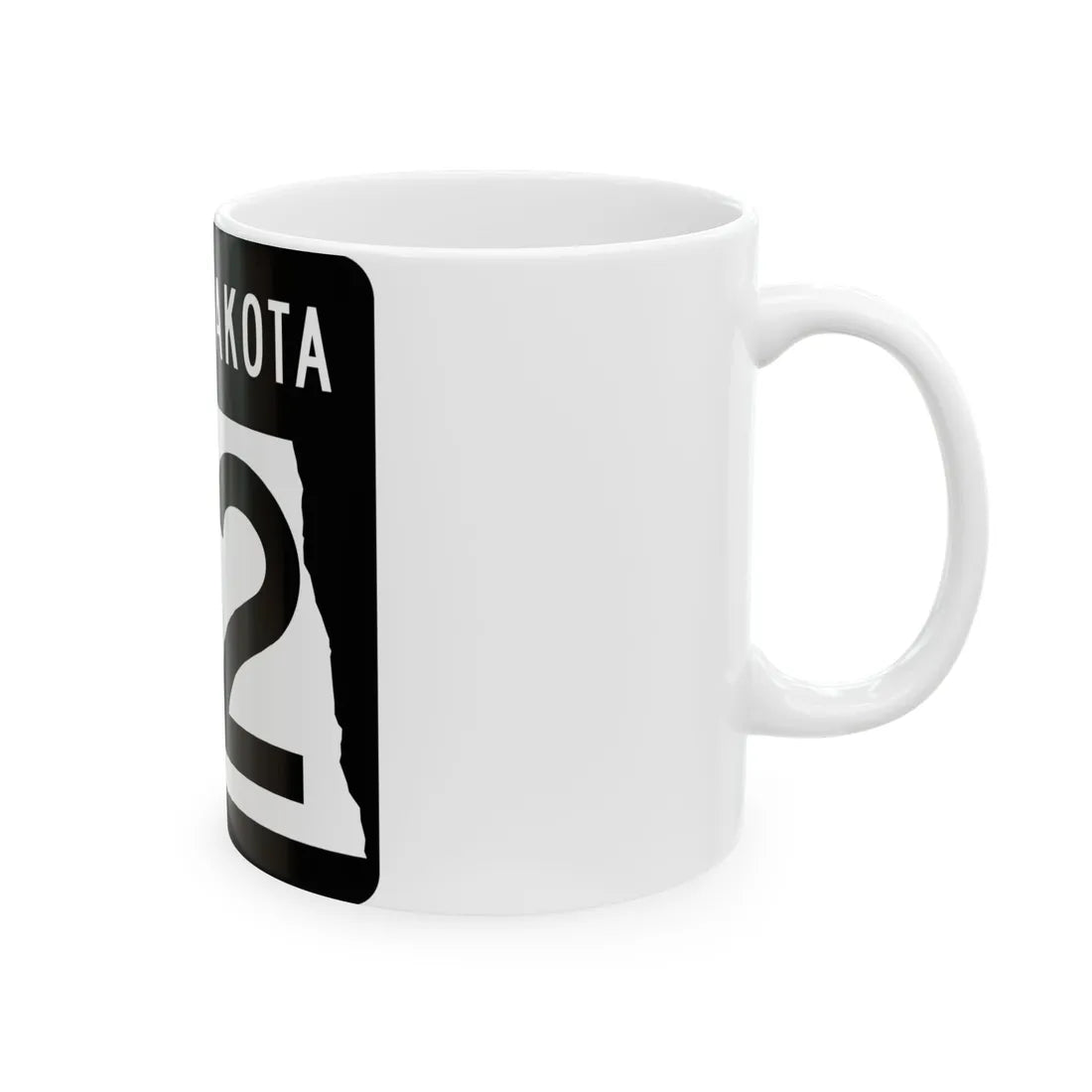 ND-32 2015 (North Dakota) (Road Sign) White Coffee Mug - Go Mug Yourself