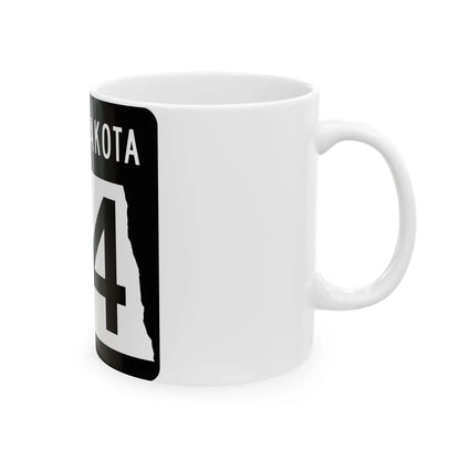 ND-34 2015 (North Dakota) (Road Sign) White Coffee Mug - Go Mug Yourself