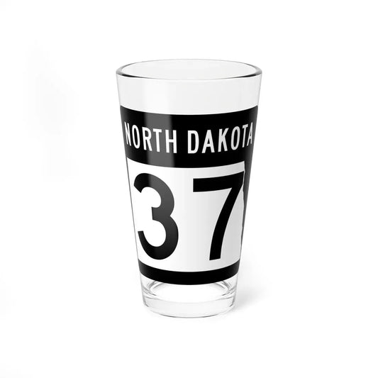 ND-37 2015 (North Dakota) (Road Sign) Pint Glass 16oz 16oz - Go Mug Yourself