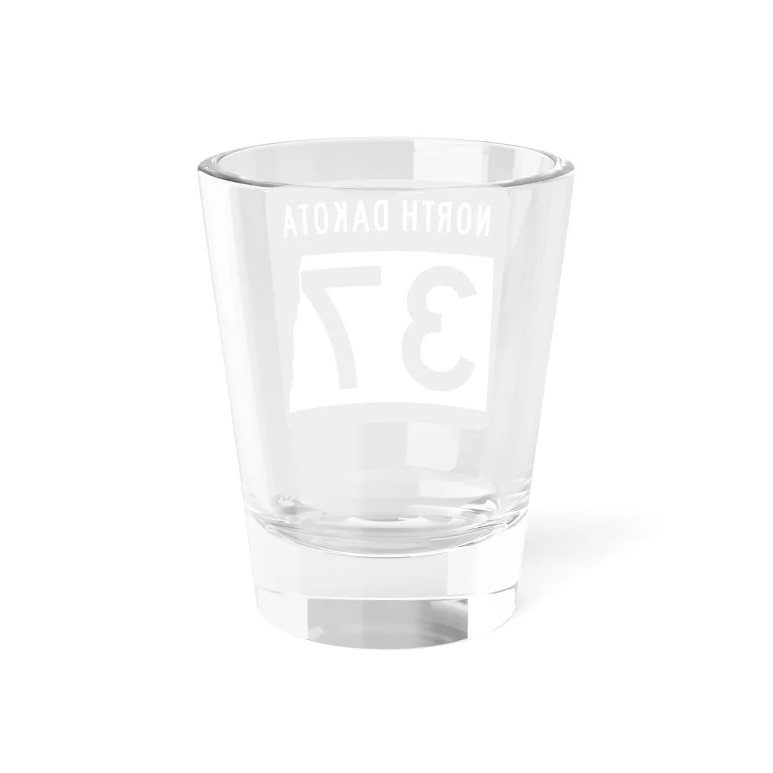 ND-37 2015 (North Dakota) (Road Sign) Shot Glass 1.5oz - Go Mug Yourself