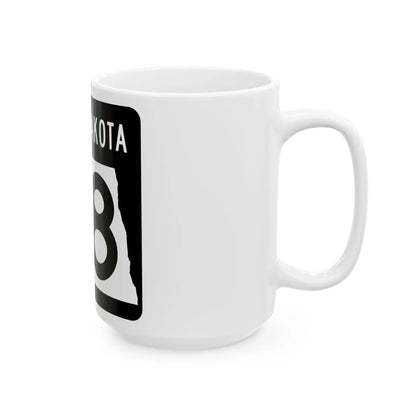 ND-38 2015 (North Dakota) (Road Sign) White Coffee Mug - Go Mug Yourself