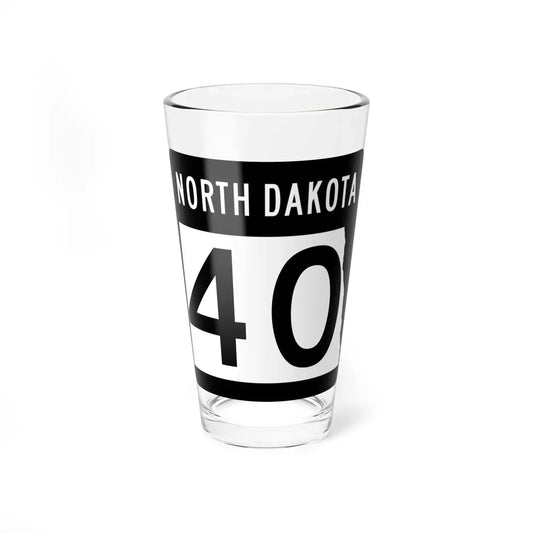 ND-40 2015 (North Dakota) (Road Sign) Pint Glass 16oz 16oz - Go Mug Yourself