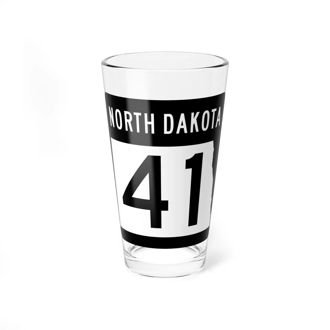 ND-41 2015 (North Dakota) (Road Sign) Pint Glss 16oz 16oz - Go Mug Yourself