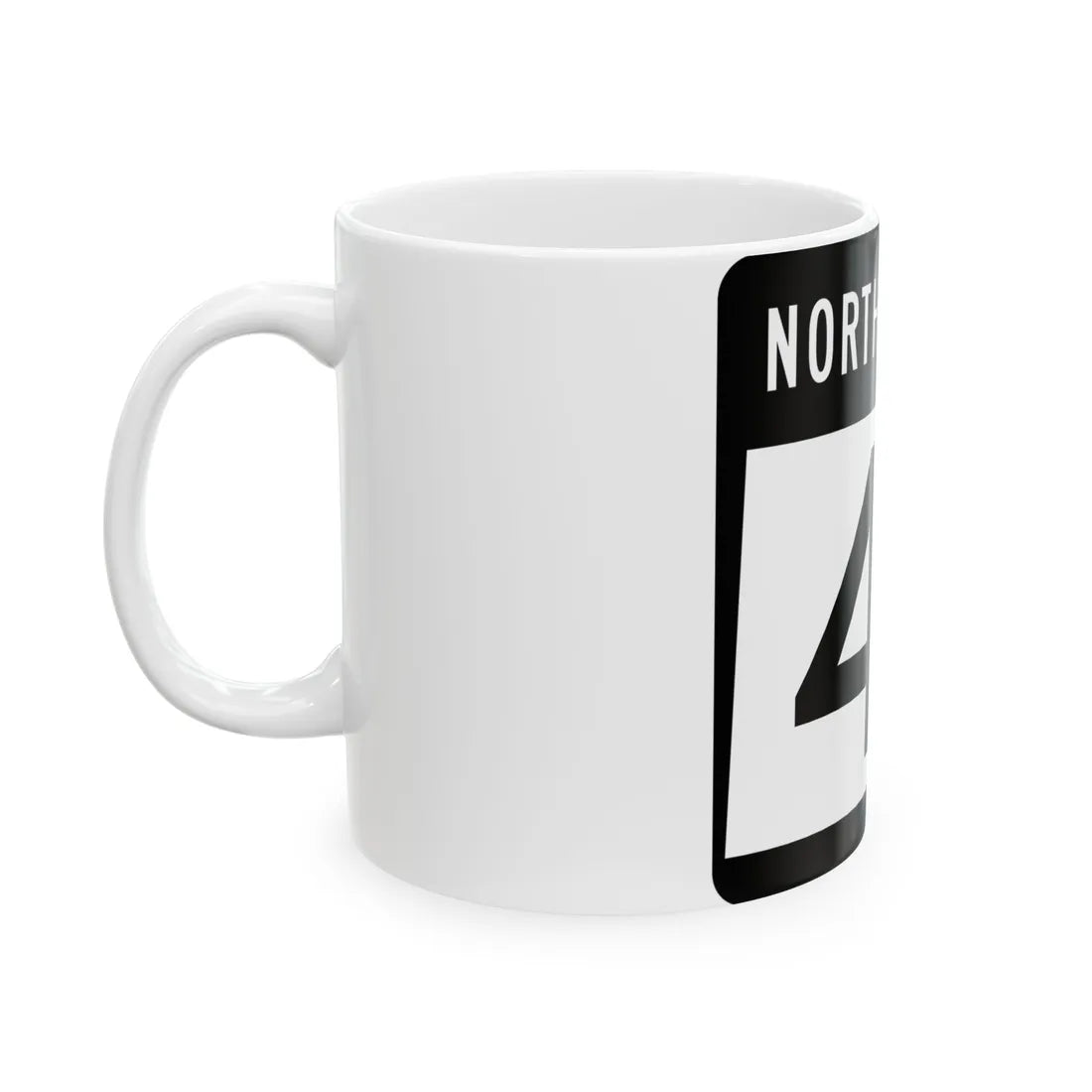 ND-41 2015 (North Dakota) (Road Sign) White Coffee Mug - Go Mug Yourself