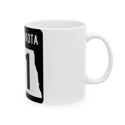 ND-41 2015 (North Dakota) (Road Sign) White Coffee Mug - Go Mug Yourself