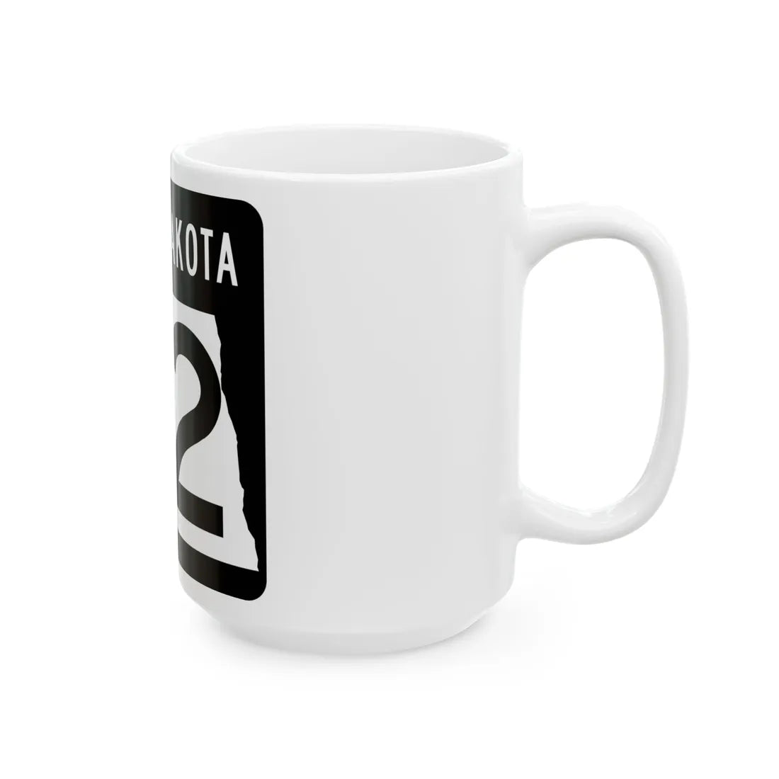 ND-42 2015 (North Dakota) (Road Sign) White Coffee Mug - Go Mug Yourself