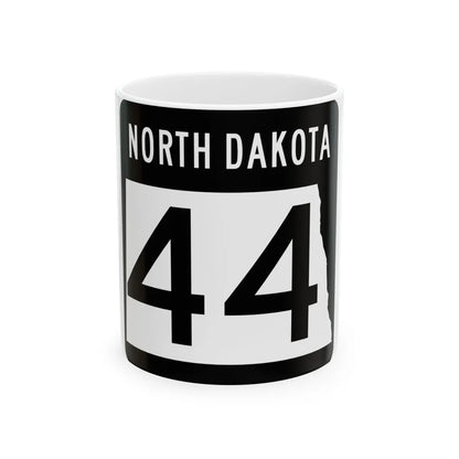 ND-44 2015 (North Dakota) (Road Sign) White Coffee Mug 11oz - Go Mug Yourself