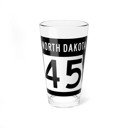 ND-45 2015 (North Dakota) (Road Sign) Pint Glass 16oz 16oz - Go Mug Yourself
