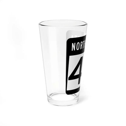 ND-48 2015 (North Dakota) (Road Sign) Pint Glass 16oz - Go Mug Yourself