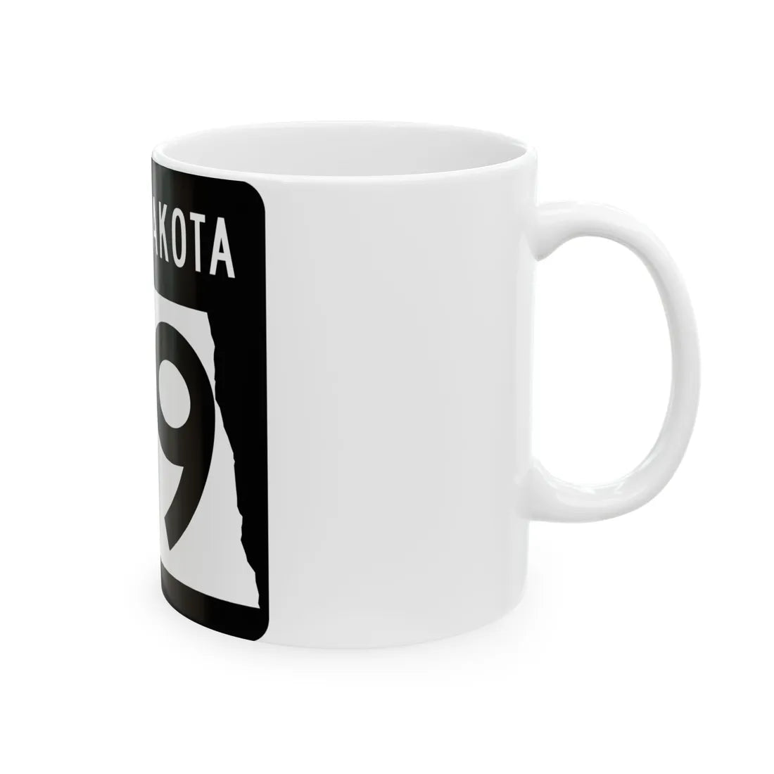 ND-49 2015 (North Dakota) (Road Sign) White Coffee Mug - Go Mug Yourself