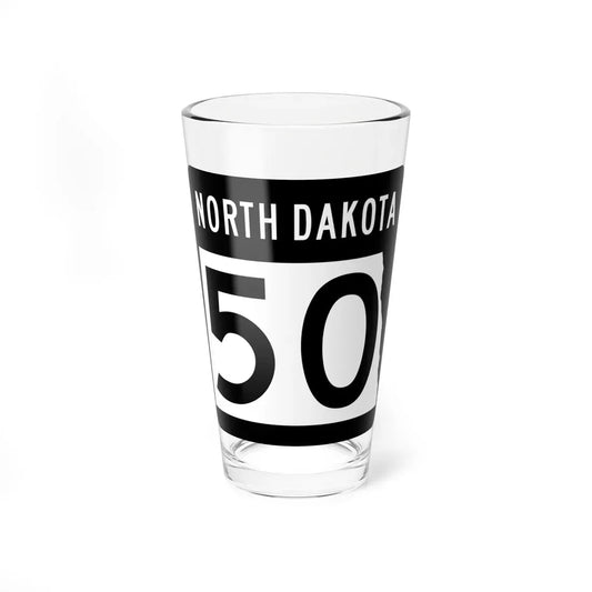 ND-50 2015 (North Dakota) (Road Sign) Pint Glass 16oz 16oz - Go Mug Yourself