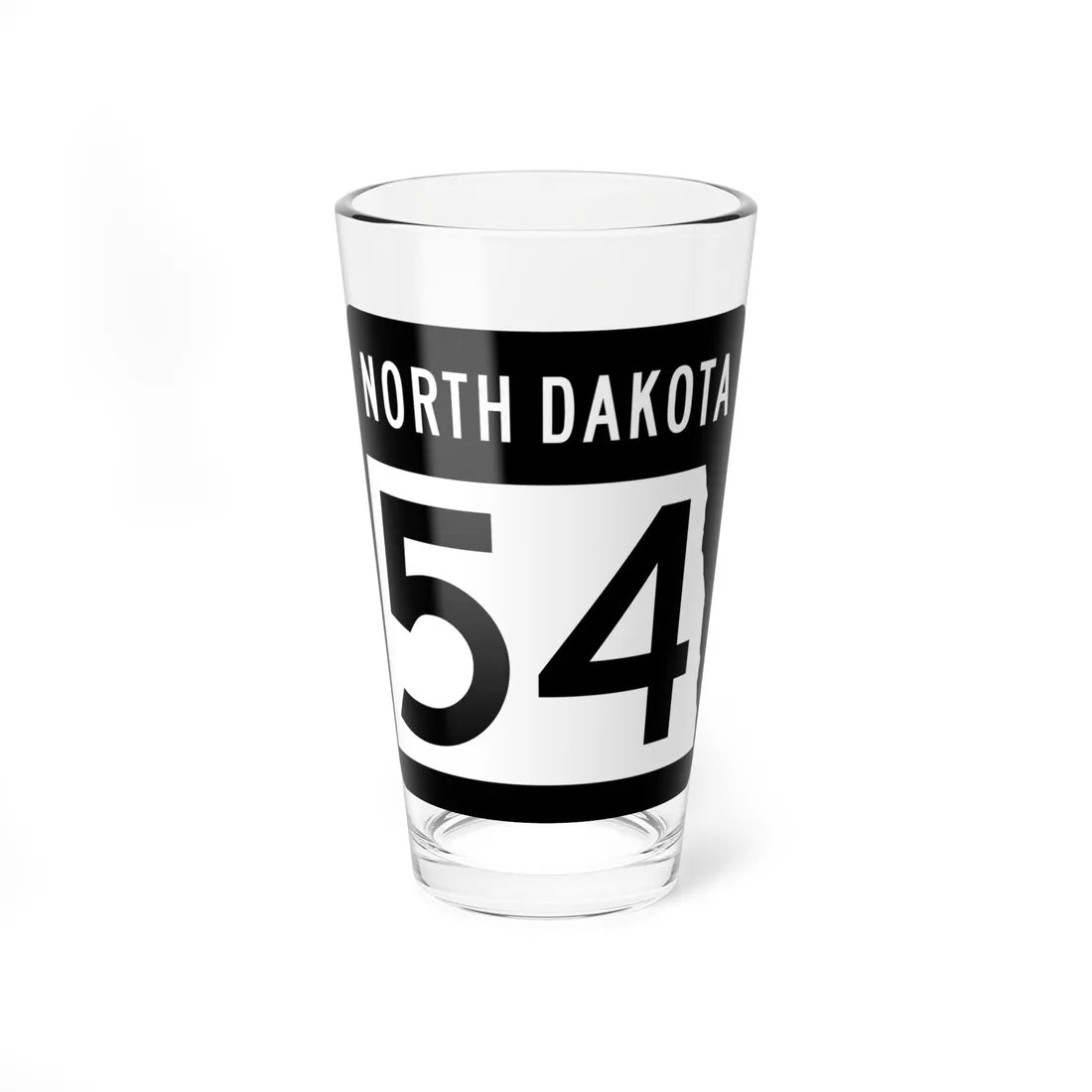 ND-54 2015 (North Dakota) (Road Sign) Pint Glss 16oz 16oz - Go Mug Yourself