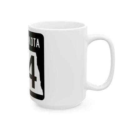 ND-54 2015 (North Dakota) (Road Sign) White Coffee Mug - Go Mug Yourself