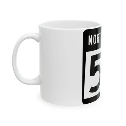 ND-57 2015 (North Dakota) (Road Sign) White Coffee Mug - Go Mug Yourself