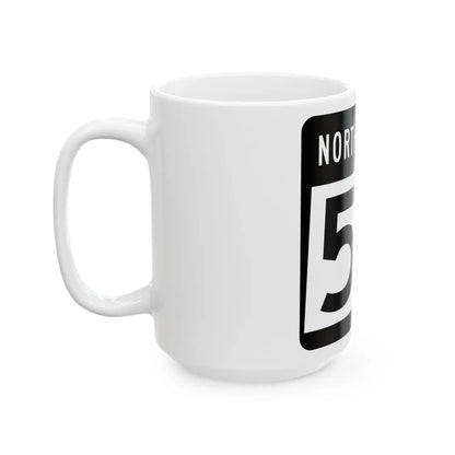 ND-57 2015 (North Dakota) (Road Sign) White Coffee Mug - Go Mug Yourself