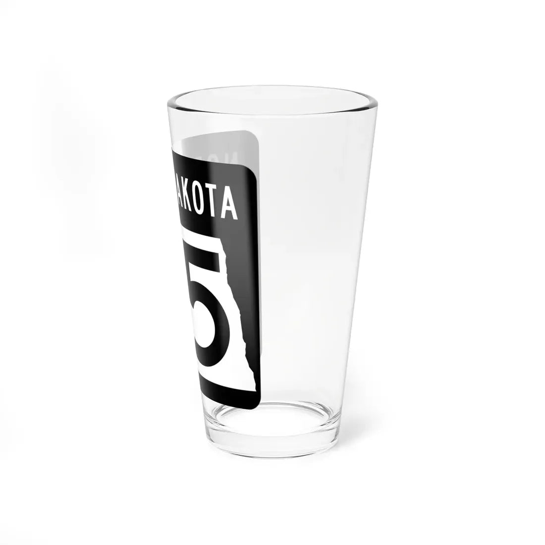 ND-65 2015 (North Dakota) (Road Sign) Pint Glass 16oz - Go Mug Yourself