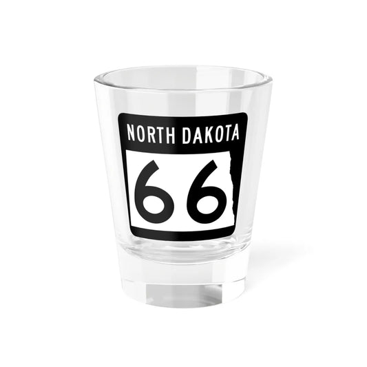 ND-66 2015 (North Dakota) (Road Sign) Shot Glass 1.5oz 1.5oz - Go Mug Yourself