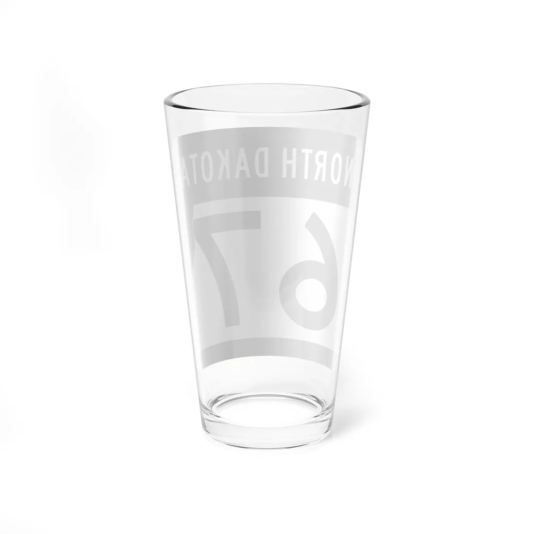ND-67 2015 (North Dakota) (Road Sign) Pint Glss 16oz - Go Mug Yourself