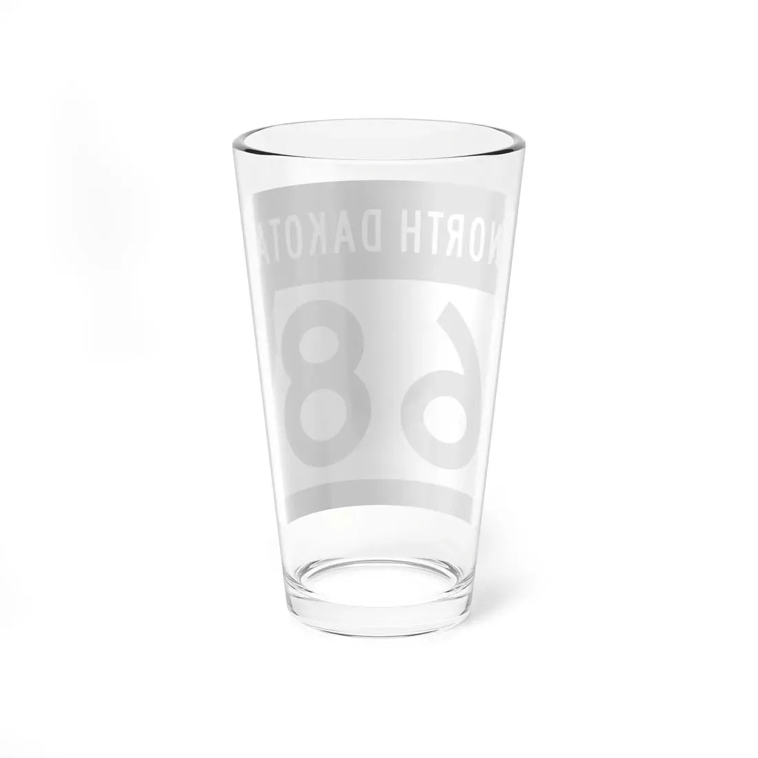 ND-68 2015 (North Dakota) (Road Sign) Pint Glass 16oz - Go Mug Yourself