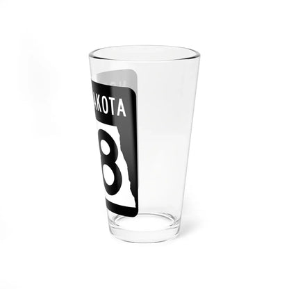 ND-68 2015 (North Dakota) (Road Sign) Pint Glass 16oz - Go Mug Yourself