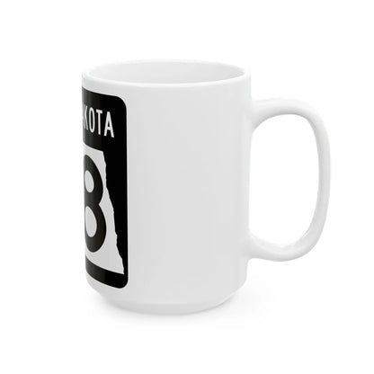 ND-68 2015 (North Dakota) (Road Sign) White Coffee Mug - Go Mug Yourself