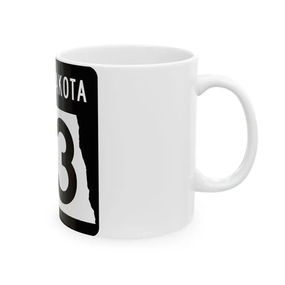 ND-73 2015 (North Dakota) (Road Sign) White Coffee Mug - Go Mug Yourself