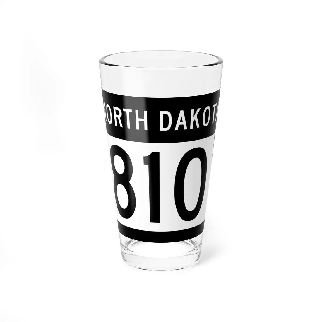 ND-810 2015 (North Dakota) (Road Sign) Pint Glass 16oz 16oz - Go Mug Yourself