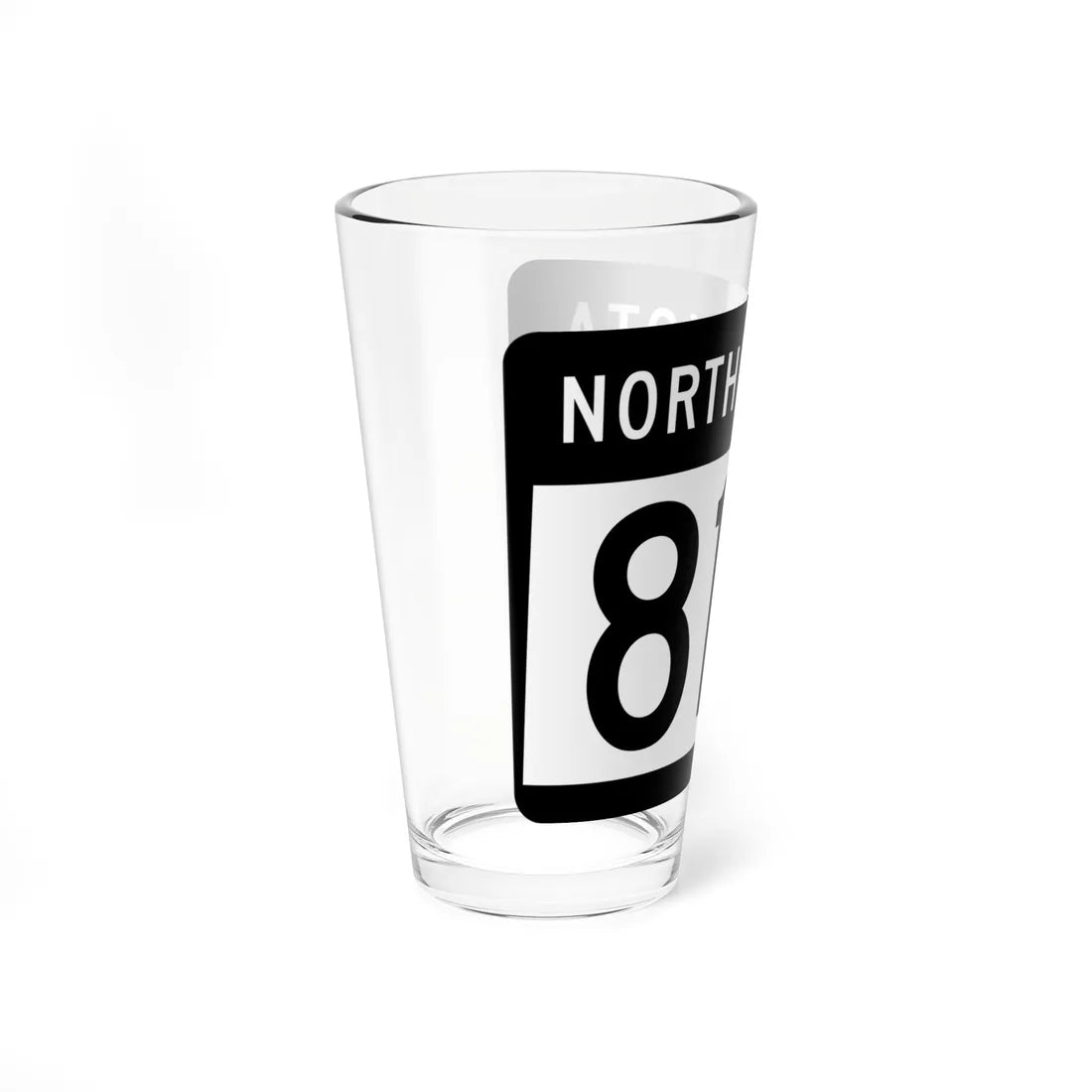 ND-810 2015 (North Dakota) (Road Sign) Pint Glss 16oz - Go Mug Yourself