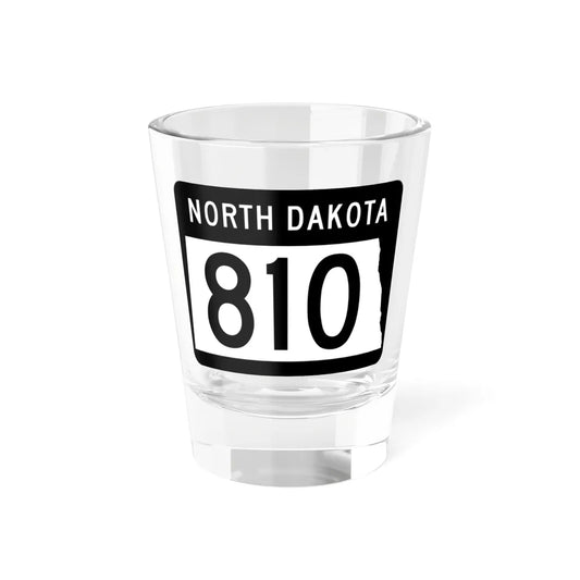 ND-810 2015 (North Dakota) (Road Sign) Shot Glass 1.5oz 1.5oz - Go Mug Yourself