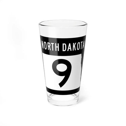 ND-9 2015 (North Dakota) (Road Sign) Pint Glass 16oz 16oz - Go Mug Yourself