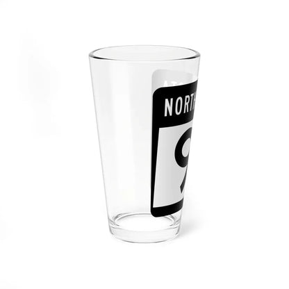 ND-91 2015 (North Dakota) (Road Sign) Pint Glass 16oz - Go Mug Yourself