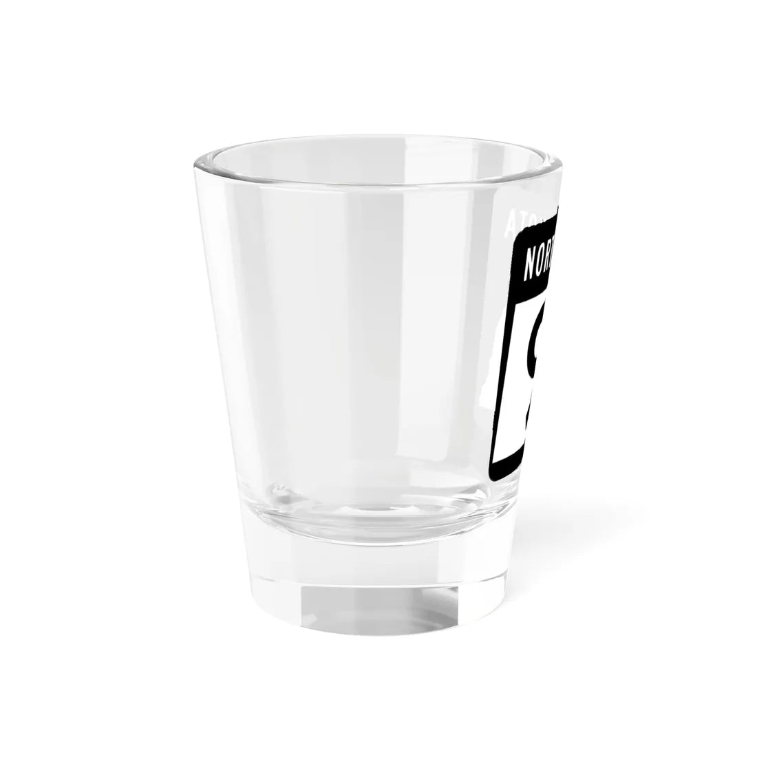 ND-91 2015 (North Dakota) (Road Sign) Shot Glass 1.5oz - Go Mug Yourself