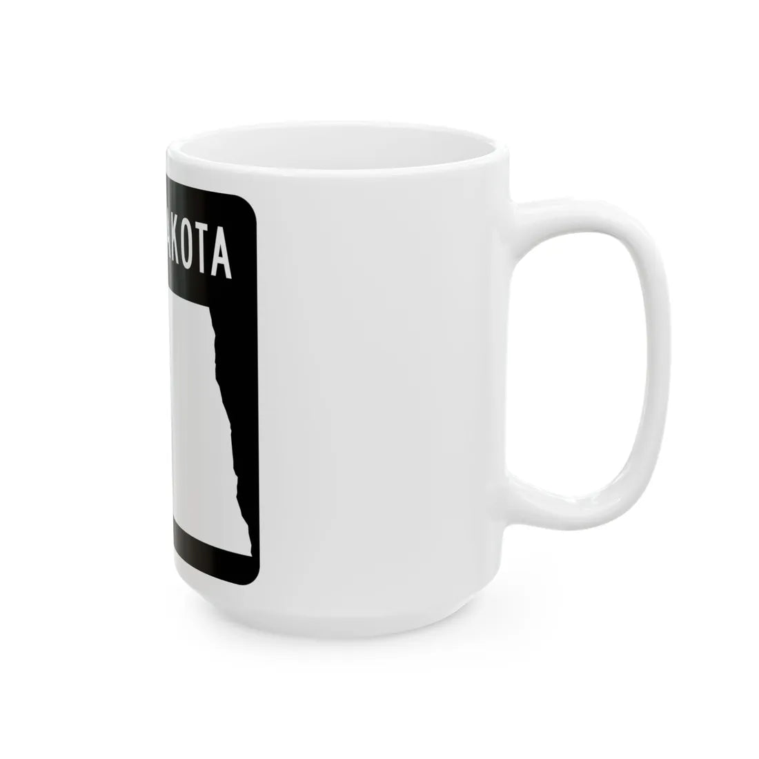 ND-blank (North Dakota) (Road Sign) White Coffee Mug - Go Mug Yourself