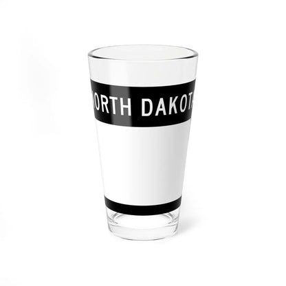 ND-blank wide (North Dakota) (Road Sign) Pint Glss 16oz 16oz - Go Mug Yourself