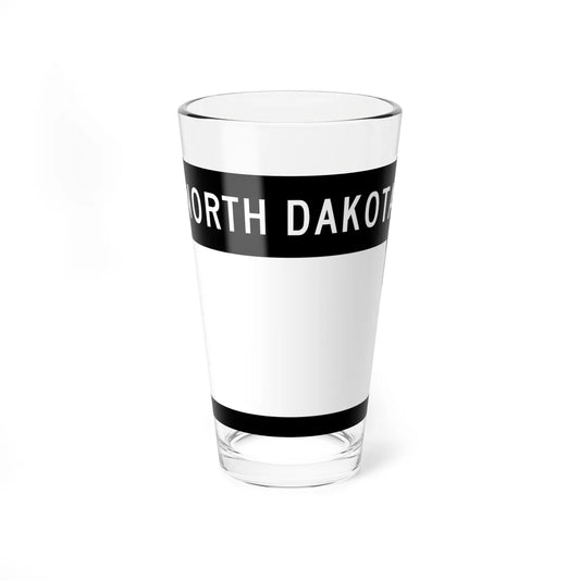 ND-blank wide (North Dakota) (Road Sign) Pint Glss 16oz 16oz - Go Mug Yourself